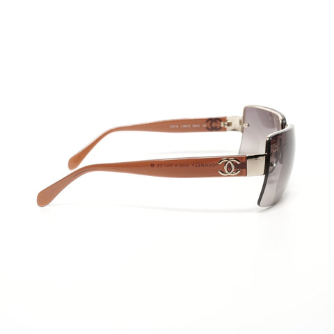 CHANEL Rimless sunglasses Brown WS24924