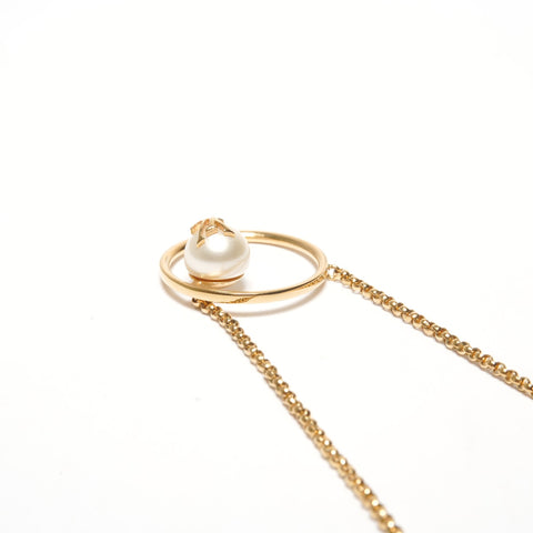 LOUIS VUITTON 2023 LV Eclipse Pearl M01239 Necklace gold WS24926
