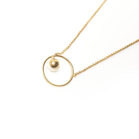 LOUIS VUITTON 2023 LV Eclipse Pearl M01239 Necklace gold WS24926