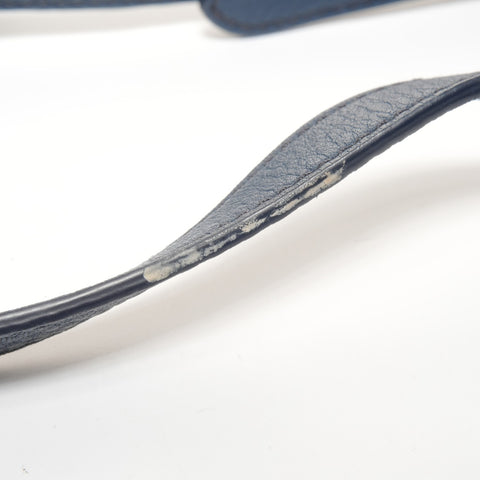 PRADA Leather 2way Shoulder Bag blue WS24927