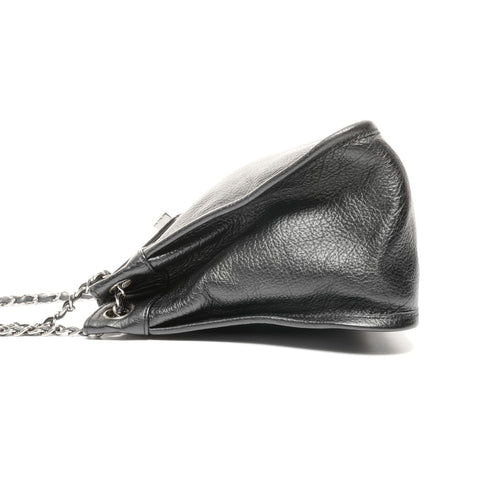 CHANEL No. 8 2003-2004 2.55 Calfskin Mademoiselle Shoulder Bag black WS24928