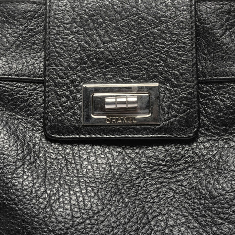 CHANEL No. 8 2003-2004 2.55 Calfskin Mademoiselle Shoulder Bag black WS24928