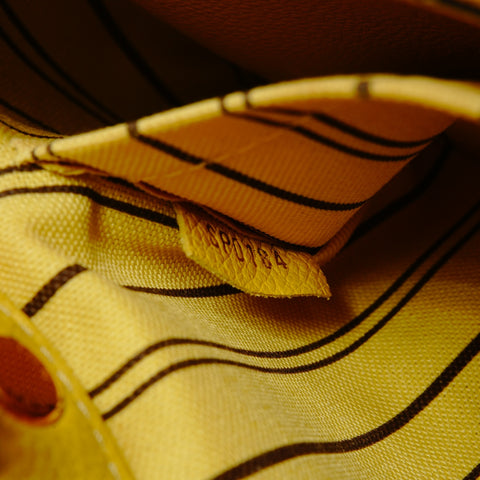 LOUIS VUITTON 2014 Monogram Empreinte Montaigne BB Handbag yellow WS24931