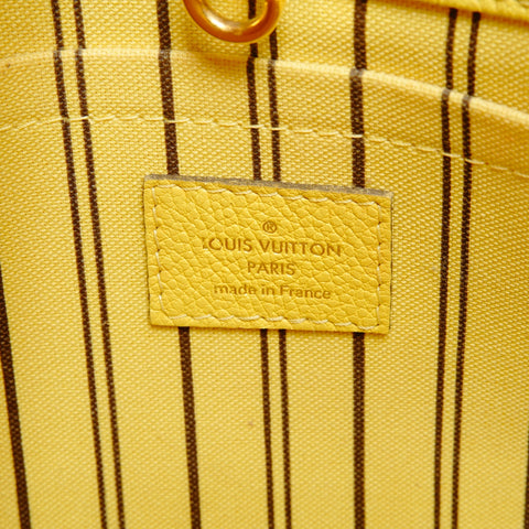 LOUIS VUITTON 2014 Monogram Empreinte Montaigne BB Handbag yellow WS24931