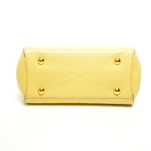 LOUIS VUITTON 2014 Monogram Empreinte Montaigne BB Handbag yellow WS24931