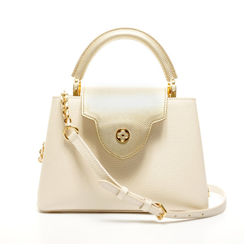 LOUIS VUITTON Capucines BB Exotic Elegance Handbag white WS24932