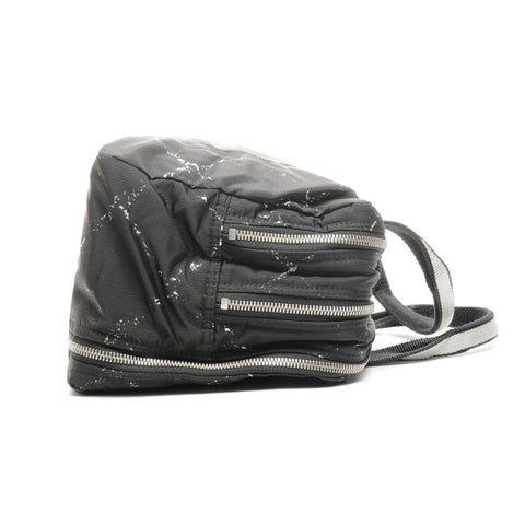 CHANEL No. 5 1997-1999 Nylon Travel Line Handbag black WS24933