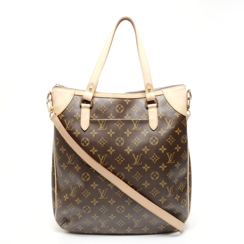 LOUIS VUITTON 2008 Monogram Odeon GM Shoulder Bag Brown WS24937