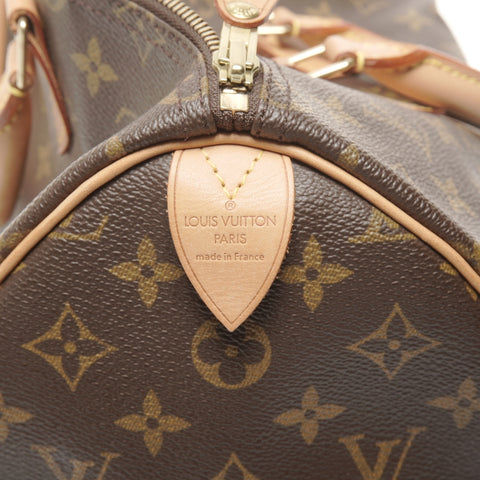 LOUIS VUITTON 2002 Monogram Speedy 35 Handbag Brown WS24938