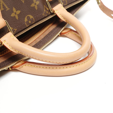 LOUIS VUITTON 2002 Monogram Speedy 35 Handbag Brown WS24938