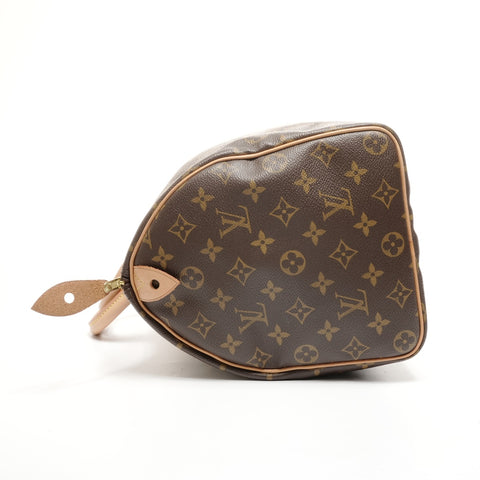LOUIS VUITTON 2002 Monogram Speedy 35 Handbag Brown WS24938