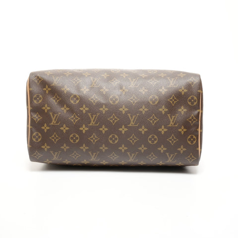 LOUIS VUITTON 2002 Monogram Speedy 35 Handbag Brown WS24938