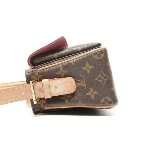 LOUIS VUITTON 2005 Monogram Viva Cite MM Shoulder Bag Brown WS24939