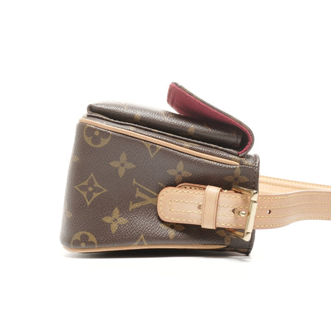 LOUIS VUITTON 2005 Monogram Viva Cite MM Shoulder Bag Brown WS24939