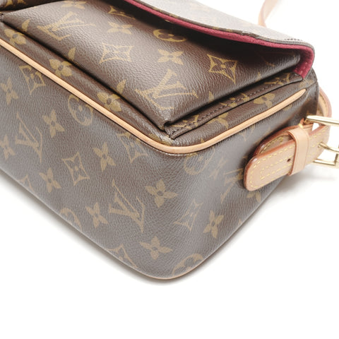 LOUIS VUITTON 2005 Monogram Viva Cite MM Shoulder Bag Brown WS24939