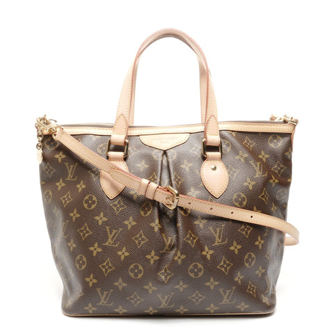 LOUIS VUITTON Palermo PM Monogram 2way bag made in 2009 Handbag Brown WS24940