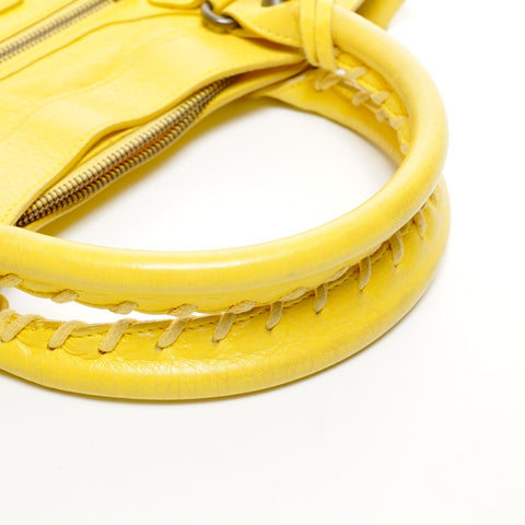 BALENCIAGA City Lambskin The First Handbag yellow WS24941