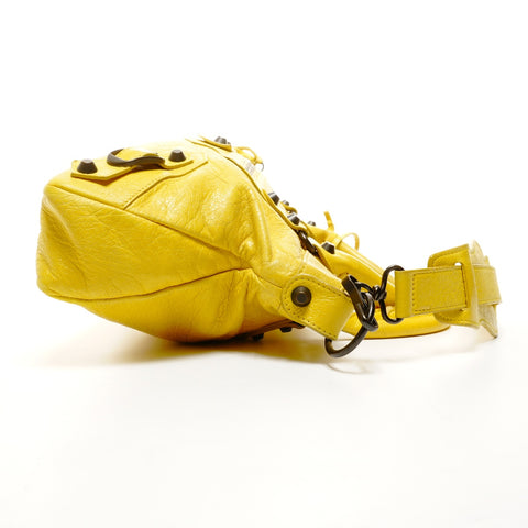 BALENCIAGA City Lambskin The First Handbag yellow WS24941