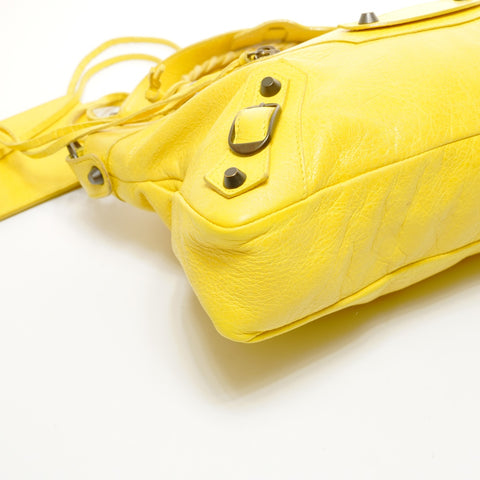 BALENCIAGA City Lambskin The First Handbag yellow WS24941
