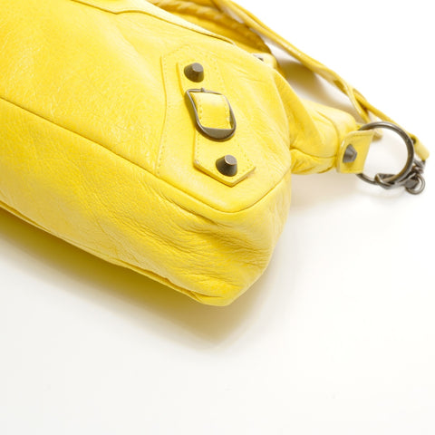 BALENCIAGA City Lambskin The First Handbag yellow WS24941