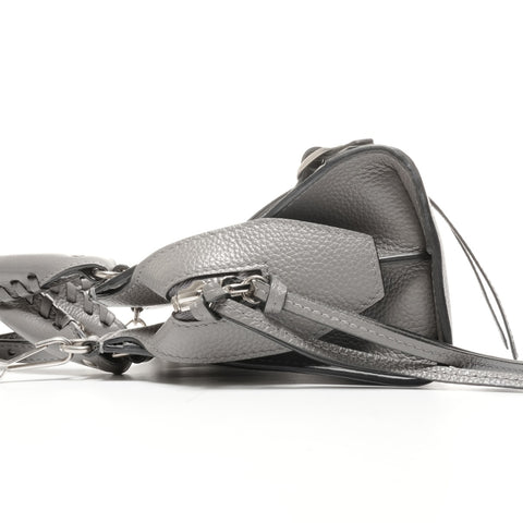 BALENCIAGA Neo City 2way Mini Leather Handbag gray WS24944