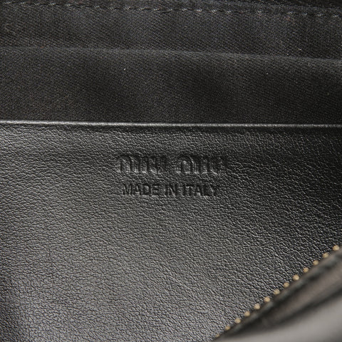 Miu Miu Leather logo belt Waist bag black WS24948