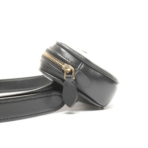 Miu Miu Leather logo belt Waist bag black WS24948
