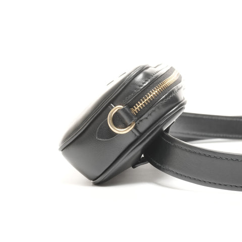 Miu Miu Leather logo belt Waist bag black WS24948