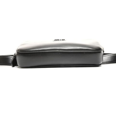 Miu Miu Leather logo belt Waist bag black WS24948