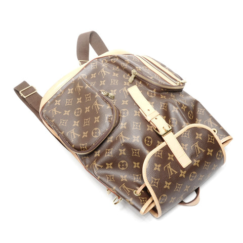 LOUIS VUITTON 2015 Monogram Sac Ado Bosphore Backpack  Daypack Brown WS24949