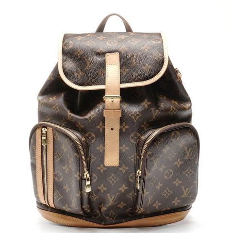 LOUIS VUITTON 2015 Monogram Sac Ado Bosphore Backpack  Daypack Brown WS24949