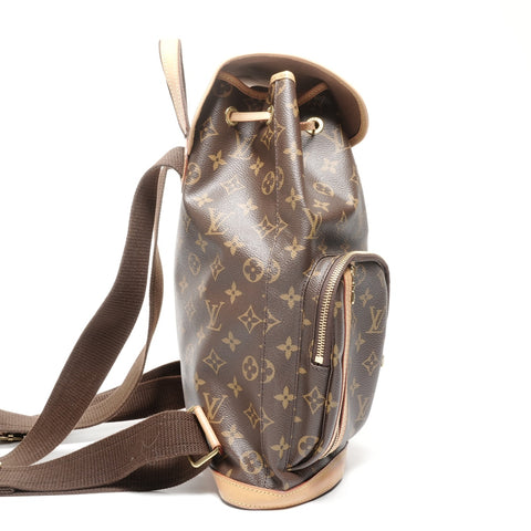 LOUIS VUITTON 2015 Monogram Sac Ado Bosphore Backpack  Daypack Brown WS24949