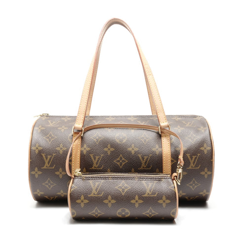 LOUIS VUITTON 2004 Monogram Papillon 30 Shoulder Bag Brown WS24950