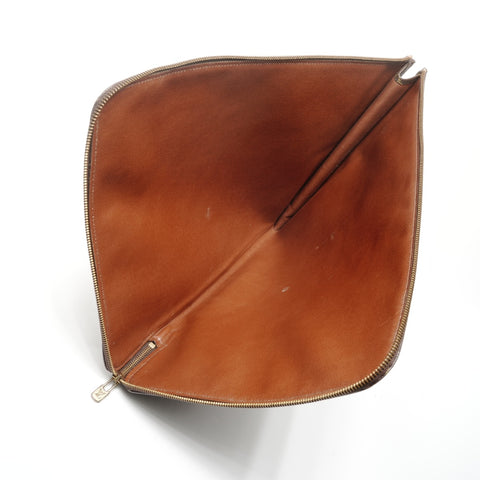 LOUIS VUITTON 1986 Monogram Posh Document Clutch bag Brown WS24951