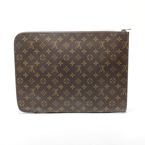 LOUIS VUITTON 1986 Monogram Posh Document Clutch bag Brown WS24951