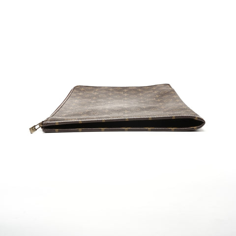 LOUIS VUITTON 1986 Monogram Posh Document Clutch bag Brown WS24951