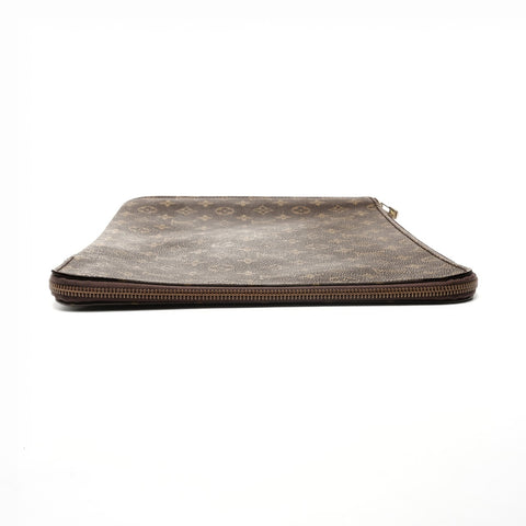 LOUIS VUITTON 1986 Monogram Posh Document Clutch bag Brown WS24951
