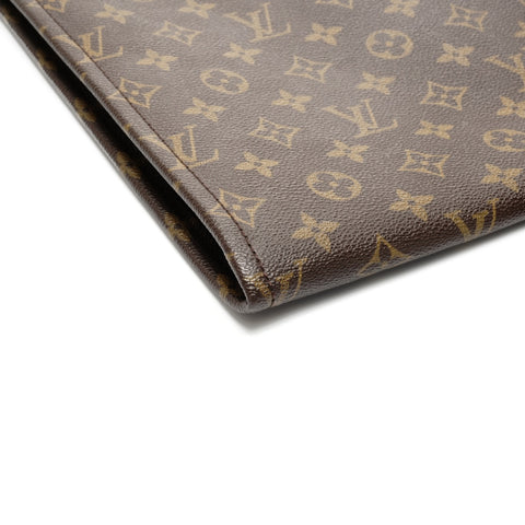 LOUIS VUITTON 1986 Monogram Posh Document Clutch bag Brown WS24951