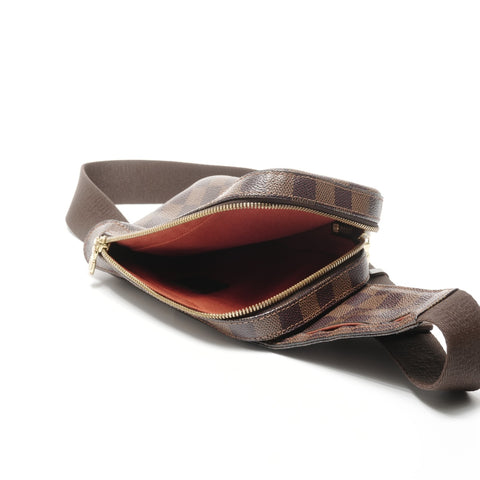 LOUIS VUITTON Damier Geronimos made in 2000 Shoulder Bag Brown WS24952