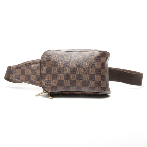 LOUIS VUITTON Damier Geronimos, hergestellt im Jahr 2000, Umhängetasche Braun WS24952
