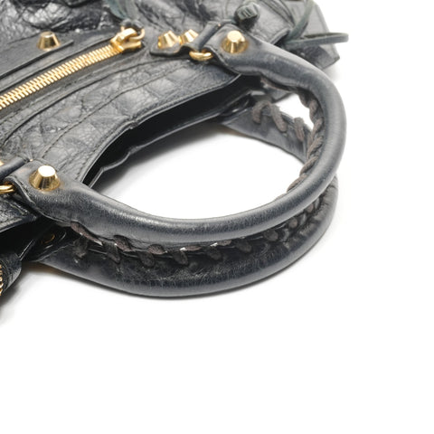 BALENCIAGA Mini City Lambskin 2way Shoulder Bag black WS24953