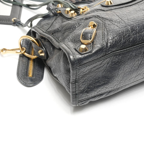 BALENCIAGA Mini City Lambskin 2way Shoulder Bag black WS24953