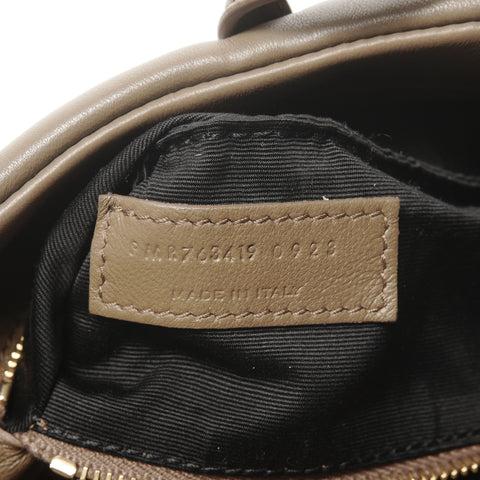 YVES SAINT LAURENT LE5A7 Leder Umhängetasche beige WS24954