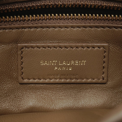 YVES SAINT LAURENT LE5A7 Leather Shoulder Bag beige WS24954 – NUIR