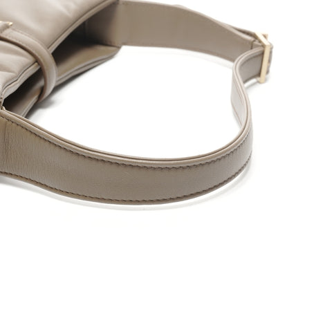 YVES SAINT LAURENT LE5A7 Leather Shoulder Bag beige WS24954