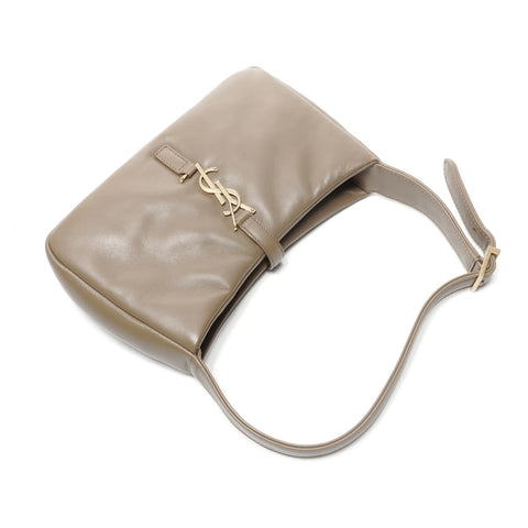 YVES SAINT LAURENT LE5A7 Leather Shoulder Bag beige WS24954