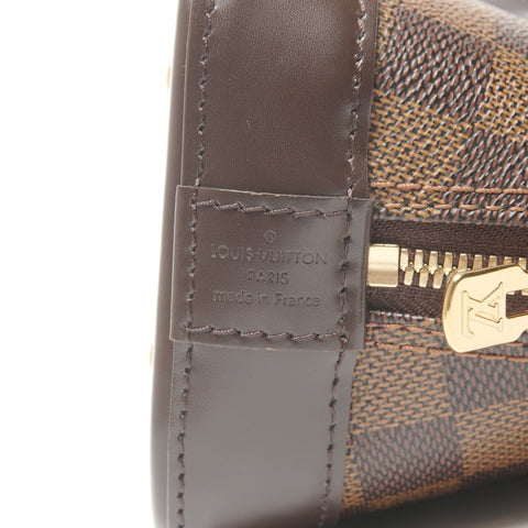 LOUIS VUITTON 2014 Damier Alma BB Handbag Brown WS24956