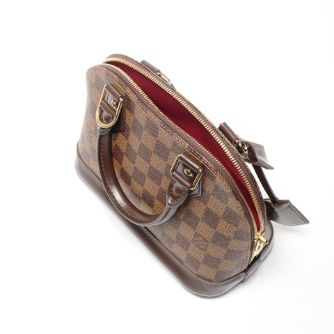 LOUIS VUITTON 2014 Damier Alma BB Handbag Brown WS24956