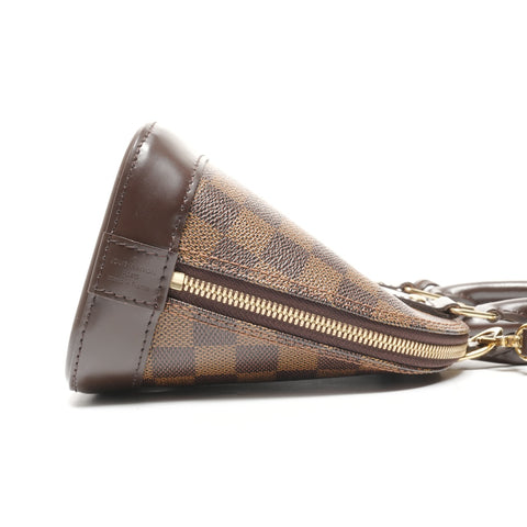 LOUIS VUITTON 2014 Damier Alma BB Handbag Brown WS24956
