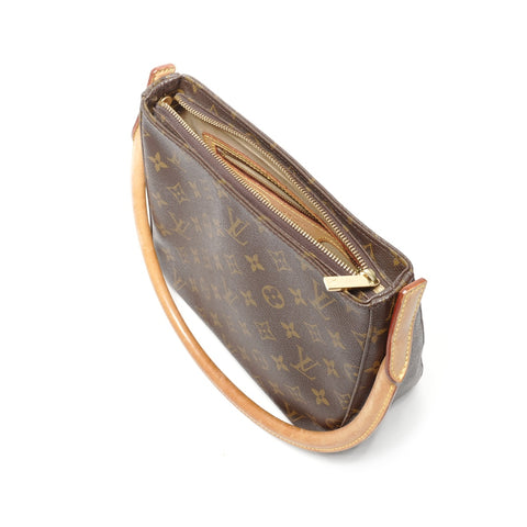 LOUIS VUITTON 2002 Monogram Looping MM Shoulder Bag Brown WS24957